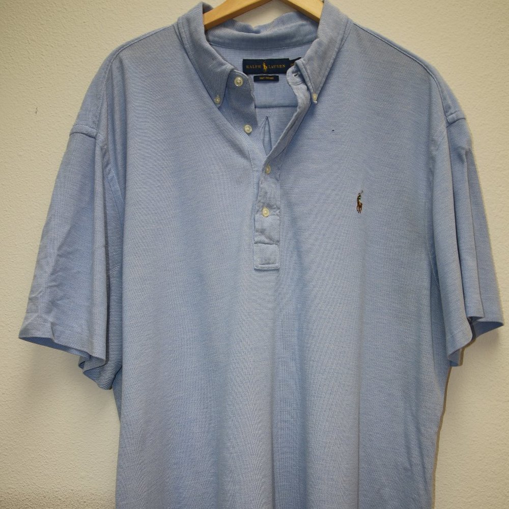 Ralph Lauren Men's Knit Oxford Polo Shirt